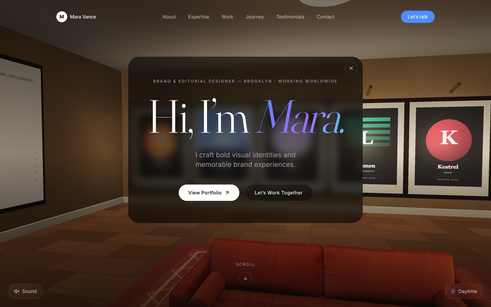 The Living Room screenshot — daytime