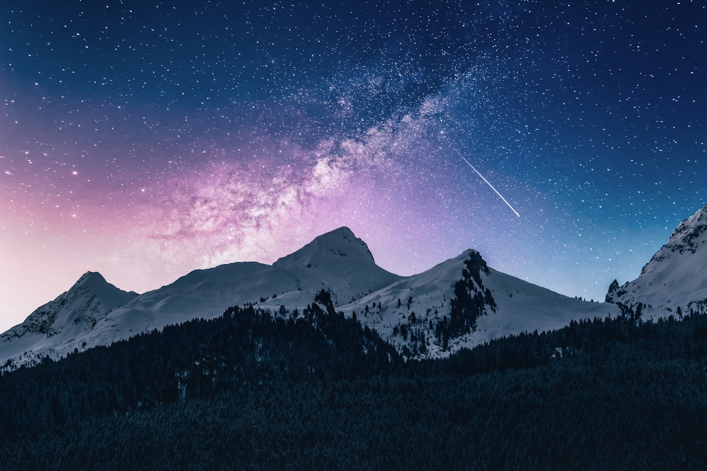 Night sky and surreal texture