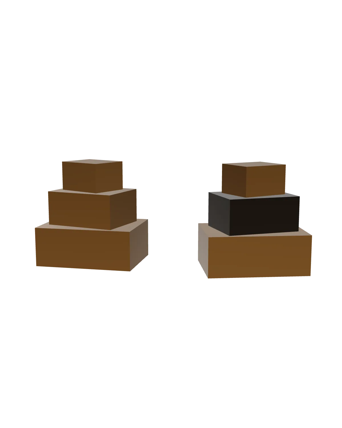 Cairn Bookends — Cast bronze
