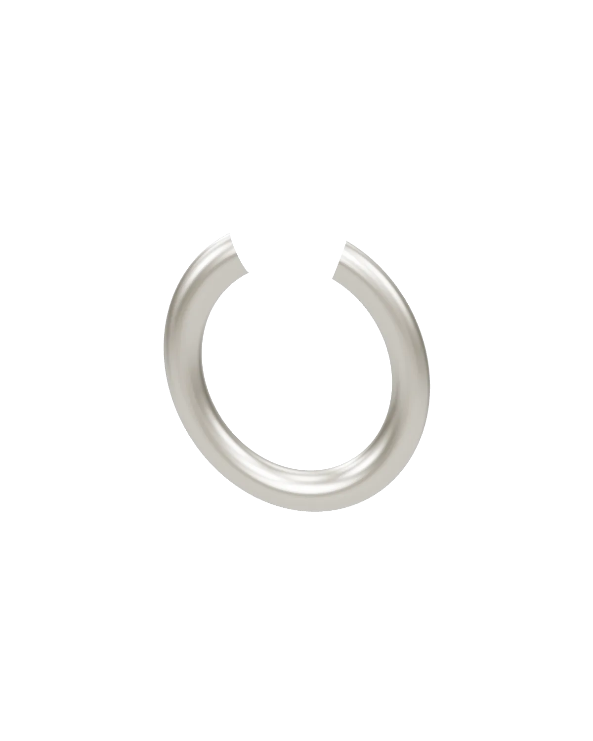 Cuff No. 9 — Brushed sterling silver